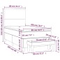 vidaXL Cama box spring con colchón terciopelo rosa 80x200 cm vidaXL Cama box spring con colchón terciopelo rosa 80x200 cm