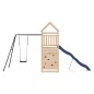 vidaXL Parque infantil de exterior madera maciza de pino vidaXL Parque infantil de exterior madera maciza de pino