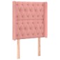 vidaXL Cama box spring colchón y LED terciopelo rosa 80x200 cm vidaXL Cama box spring colchón y LED terciopelo rosa 80x200 cm