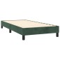 vidaXL Cama box spring con colchón terciopelo verde oscuro 80x200 cm vidaXL Cama box spring con colchón terciopelo verde oscuro 80x200 cm