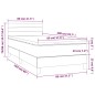 vidaXL Cama box spring con colchón terciopelo verde oscuro 80x200 cm vidaXL Cama box spring con colchón terciopelo verde oscuro 80x200 cm