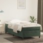 vidaXL Cama box spring con colchón terciopelo verde oscuro 80x200 cm vidaXL Cama box spring con colchón terciopelo verde oscuro 80x200 cm