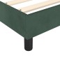 vidaXL Cama box spring con colchón terciopelo verde oscuro 80x200 cm vidaXL Cama box spring con colchón terciopelo verde oscuro 80x200 cm
