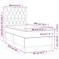 vidaXL Cama box spring con colchón terciopelo rosa 80x200 cm vidaXL Cama box spring con colchón terciopelo rosa 80x200 cm