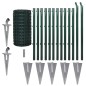 vidaXL Set de euro valla acero verde 25x0,8 m vidaXL Set de euro valla acero verde 25x0,8 m