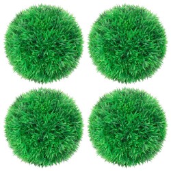 vidaXL Bolas de boj artificial 4 unidades 12 cm