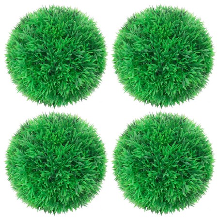vidaXL Bolas de boj artificial 4 unidades 12 cm