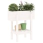 vidaXL Jardinera madera maciza de pino blanco 62x30x69 cm vidaXL Jardinera madera maciza de pino blanco 62x30x69 cm