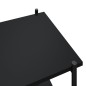 vidaXL Estantería de 3 niveles negra 80x40x92 cm vidaXL Estantería de 3 niveles negra 80x40x92 cm