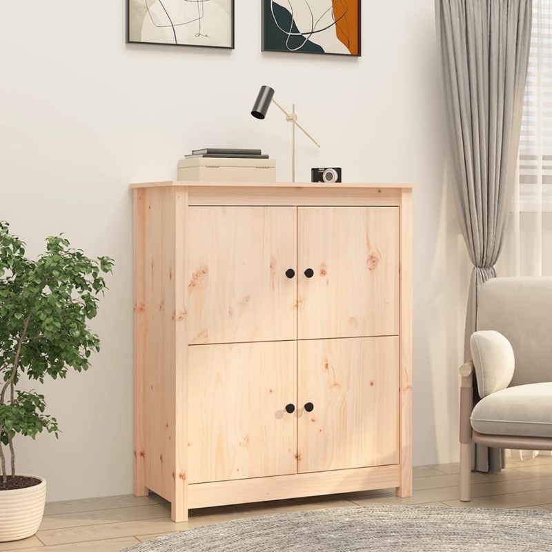 vidaXL Aparador de madera maciza de pino 83x41,5x100 cm