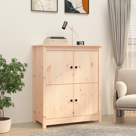 vidaXL Aparador de madera maciza de pino 83x41,5x100 cm