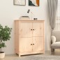 vidaXL Aparador de madera maciza de pino 83x41,5x100 cm