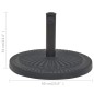 vidaXL Base de sombrilla de resina redonda negro 29 kg vidaXL Base de sombrilla de resina redonda negro 29 kg