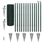 vidaXL Set de euro valla acero verde 25x1,2 m vidaXL Set de euro valla acero verde 25x1,2 m