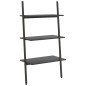 vidaXL Estantería inclinada de 3 baldas negro 64x34x116 cm vidaXL Estantería inclinada de 3 baldas negro 64x34x116 cm