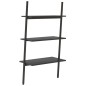 vidaXL Estantería inclinada de 3 baldas negro 64x34x116 cm vidaXL Estantería inclinada de 3 baldas negro 64x34x116 cm