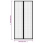 vidaXL Mosquiteras para puerta bloque magnético 2 uds negro 220x100 cm vidaXL Mosquiteras para puerta bloque magnético 2 uds negro 220x100 cm