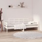 vidaXL Sofá cama madera maciza de pino blanco 90x200 cm vidaXL Sofá cama madera maciza de pino blanco 90x200 cm