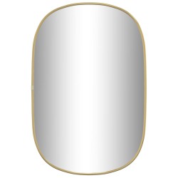 vidaXL Espejo de pared dorado 60x40 cm