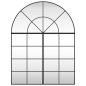 vidaXL Espejo de pared arco de hierro negro 100x130 cm vidaXL Espejo de pared arco de hierro negro 100x130 cm