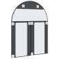 vidaXL Espejo de pared arco de hierro negro 100x130 cm vidaXL Espejo de pared arco de hierro negro 100x130 cm