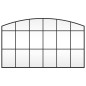 vidaXL Espejo de pared arco de hierro negro 100x60 cm vidaXL Espejo de pared arco de hierro negro 100x60 cm