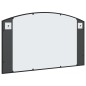 vidaXL Espejo de pared arco de hierro negro 100x60 cm vidaXL Espejo de pared arco de hierro negro 100x60 cm