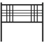 vidaXL Cabecero de metal negro 100 cm vidaXL Cabecero de metal negro 100 cm