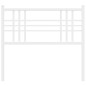 vidaXL Cabecero de metal blanco 90 cm vidaXL Cabecero de metal blanco 90 cm