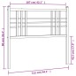 vidaXL Cabecero de metal blanco 107 cm vidaXL Cabecero de metal blanco 107 cm