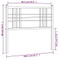 vidaXL Cabecero de metal negro 100 cm vidaXL Cabecero de metal negro 100 cm