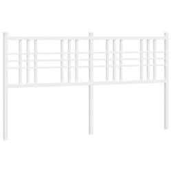 vidaXL Cabecero de metal blanco 160 cm