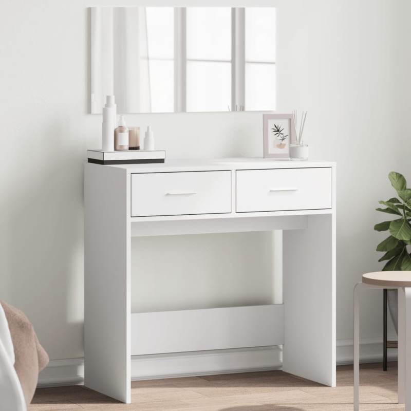 vidaXL Tocador con espejo blanco 80x39x80 cm vidaXL Tocador con espejo blanco 80x39x80 cm