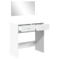 vidaXL Tocador con espejo blanco 80x39x80 cm vidaXL Tocador con espejo blanco 80x39x80 cm