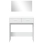 vidaXL Tocador con espejo blanco 80x39x80 cm vidaXL Tocador con espejo blanco 80x39x80 cm