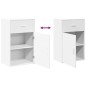 vidaXL Armario de almacenaje madera de ingeniería blanco 56,5x39x90 cm