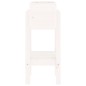 vidaXL Jardinera madera maciza de pino blanco 62x30x69 cm vidaXL Jardinera madera maciza de pino blanco 62x30x69 cm