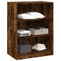 vidaXL Armario de madera de ingeniería roble ahumado 77x48x102 cm vidaXL Armario de madera de ingeniería roble ahumado 77x48x102 cm