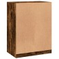 vidaXL Armario de madera de ingeniería roble ahumado 77x48x102 cm vidaXL Armario de madera de ingeniería roble ahumado 77x48x102 cm