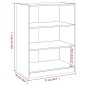 vidaXL Armario de madera de ingeniería roble ahumado 77x48x102 cm vidaXL Armario de madera de ingeniería roble ahumado 77x48x102 cm