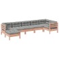 vidaXL Set de sofás jardín 7 pzas con cojines madera abeto Douglas vidaXL Set de sofás jardín 7 pzas con cojines madera abeto Douglas
