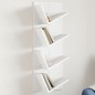 vidaXL Estantería de pared 4 niveles blanco 33x16x90 cm vidaXL Estantería de pared 4 niveles blanco 33x16x90 cm