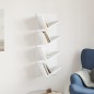 vidaXL Estantería de pared 4 niveles blanco 33x16x90 cm vidaXL Estantería de pared 4 niveles blanco 33x16x90 cm