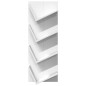 vidaXL Estantería de pared 4 niveles blanco 33x16x90 cm vidaXL Estantería de pared 4 niveles blanco 33x16x90 cm