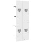 vidaXL Estantería de pared 4 niveles blanco 33x16x90 cm vidaXL Estantería de pared 4 niveles blanco 33x16x90 cm