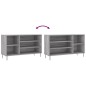 vidaXL Mueble zapatero madera contrachapada gris Sonoma 102x36x60 cm vidaXL Mueble zapatero madera contrachapada gris Sonoma 102x36x60 cm