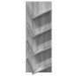 vidaXL Estantería de pared 4 niveles gris Sonoma 33x16x90 cm vidaXL Estantería de pared 4 niveles gris Sonoma 33x16x90 cm