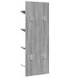 vidaXL Estantería de pared 4 niveles gris Sonoma 33x16x90 cm vidaXL Estantería de pared 4 niveles gris Sonoma 33x16x90 cm