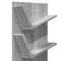 vidaXL Estantería de pared 4 niveles gris Sonoma 33x16x90 cm vidaXL Estantería de pared 4 niveles gris Sonoma 33x16x90 cm