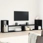 vidaXL Muebles para TV 2 uds madera de ingeniería negro 100x30x50 cm vidaXL Muebles para TV 2 uds madera de ingeniería negro 100x30x50 cm